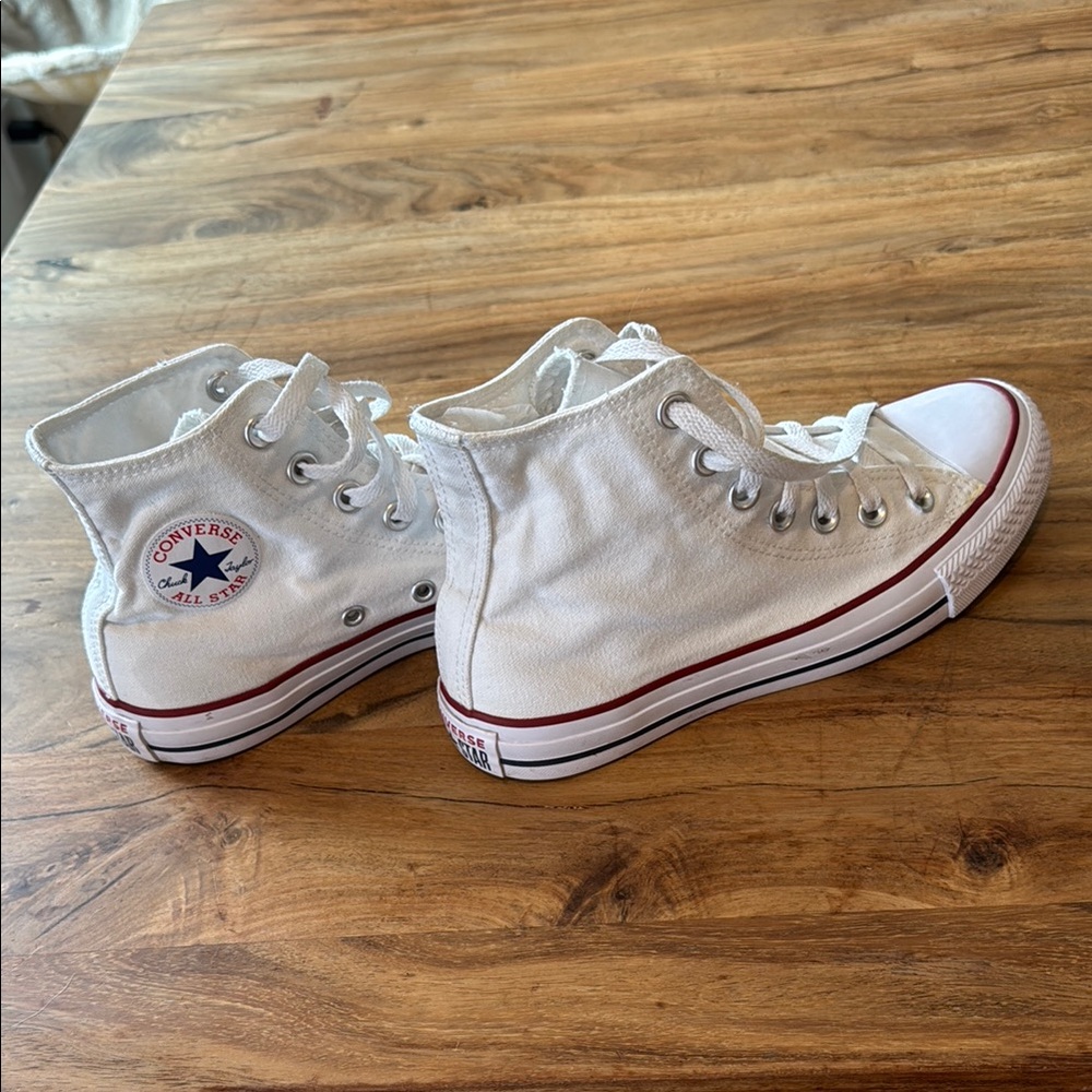 Converse White High-Top Sneakers